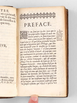 Remarques sur la Langue Françoise, utiles à ceux qui veulent bien parler et bien escrire.. ANONYME ; [ VAUGELAS, Claude FAVRE DE ]