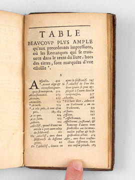 Remarques sur la Langue Françoise, utiles à ceux qui veulent bien parler et bien escrire.. ANONYME ; [ VAUGELAS, Claude FAVRE DE ]