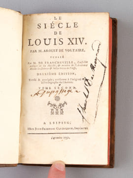 Le Siècle de Louis XIV (2 Tomes - Complet). AROUET DE VOLTAIRE, M. ; (FRANCHEVILLE, M. Joseph du FRESNE de)