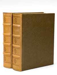 Les Escripts de Françoys Villon enluminés et calligraphiés par Guignard (Avec Plan de Paris jeu de cartes et documents joints. 2 Tomes - Complet)
