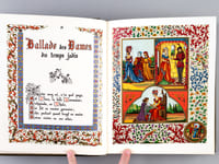 Les Escripts de Françoys Villon enluminés et calligraphiés par Guignard (Avec Plan de Paris jeu de cartes et documents joints. 2 Tomes - Complet)