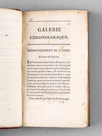 Galerie chronologique, ou Mémorial historique, critique et littéraire [ Edition originale - De la bibliothèque du roi Louis-Philippe ]