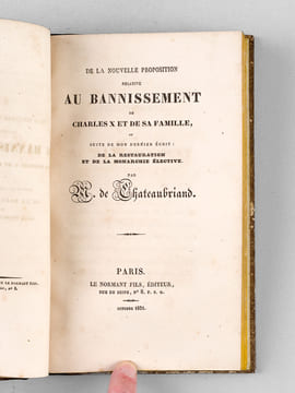 De la Restauration et de la Monarchie Elective ou Réponse à l'interpellation de quelques Journaux sur mon refus de servir le Nouveau Gouvernement [ ...