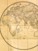 Mappemonde en deux Hémisphères présentant l'état actuel de la Géographie . BRUE, Adrien-Hubert