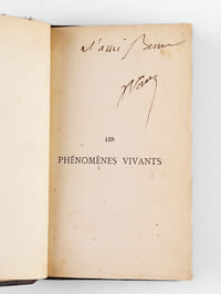Les Phénomènes vivants [ Edition originale - Livre dédicacé par l'auteur ]