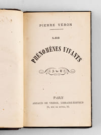Les Phénomènes vivants [ Edition originale - Livre dédicacé par l'auteur ]