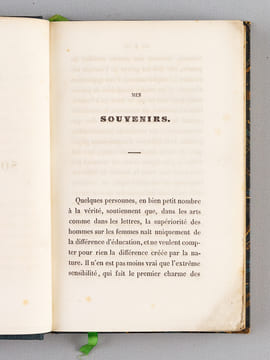 Mes Souvenirs, par Madame de Bawr. BAWR, Sophie de