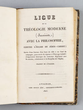 [ Recueil de 5 titres : ] Première lettre de M. l'Abbé Combalot à M.F. de La Mennais en réponse à son livre contre Rome intitulé Affaires de Rome [ ...