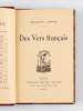 Des vers Français [ Edition originale - Livre dédicacé par l'auteur ]. COPPEE, François