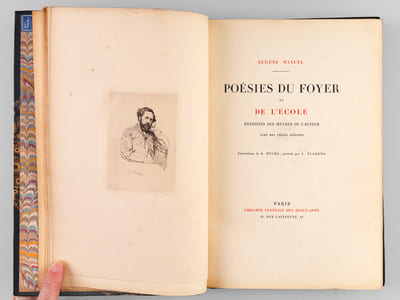 Poésies du Foyer et de l'Ecole. Extraites des Oeuvres de l'auteur avec des pièces inédites. Illustrations de A. Mucha