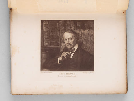 Le Tombeau de Louis Ménard [ Edition originale - Livre dédicacé par l'auteur ] Monument du Souvenir élevé par Mme Juliette Adam, MM. Léon Barracand, ...