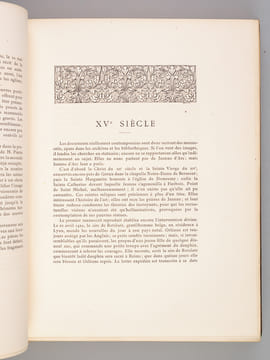 L'Histoire de Jeanne d'Arc d'après les documents originaux et les oeuvres d'art du XVe au XIXe siècles [ Edition originale ] Cent fac-similés de ...