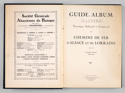 Guide-Album illustré Touristique, Industriel et Commercial des Chemins de Fer d'Alsace et de Lorraine [ Edition originale ] Première édition 1924-1927