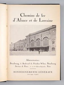 Guide-Album illustré Touristique, Industriel et Commercial des Chemins de Fer d'Alsace et de Lorraine [ Edition originale ] Première édition 1924-1927