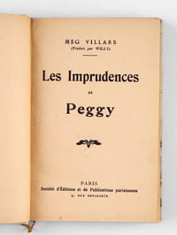 Les Imprudences de Peggy [ Edition originale de la traduction ]