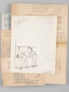 Oflag VI A. Raconté par Marc Blancpain, vu par Morel-Fatio [ Edition originale - Avec un dessin original signé de Morel-Fatio ]