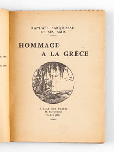 Hommage à la Grèce [ Edition originale ] 