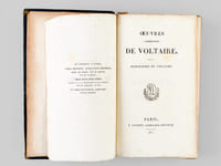 Oeuvres Complètes de Voltaire (70 Volumes) Tome 1 : Vie de Voltaire par M. le Marquis de Condorcet ; Tomes 2 à 9 : Théâtre ; Tome 10 : La Henriade ; Tome 11 : La Pucelle d'Orléans ; Tomes 12 à 14 : Poésies ; Tomes 15 à 18 : Essai sur les Moeurs ; Tomes 19 et 20 : Siècle de Louis XIV ; Tome 21 : Siècle de Louis XV ; Tome 22 : Histoire de Charles XII ; Tome 23 : Histoire de Russie ; Tome 24 : Annales de l'Empire ; Tome 25 : Histoire du Parlement ; Tomes 26 et 27 : Mélanges historiques ; Tomes 28 et 29 : Politique et Législation ; Tome 30 : Physique ; Tomes 31, 32, 33 et 34 : Philosophie Générale, Métaphysique, Morale et Théologie ; Tome 35 : Dialogues et Entretiens philosophiques des Oeuvres de Voltaire ; Tomes 36 à 42 : Dictionnaire Philosophique ; Tomes 43 et 44 : Romans ; Tome 45 : Facéties ; Tomes 46, 47 : Mélanges Littéraires ; Tomes 48 et 49 : Commentaires sur Corneille ; Tomes 50, 51, 52 : Correspondance avec Frédéric, Roi de Prusse ; Tome 53 : Correspondance avec l'Impératrice de Russie, plusieurs Souverains et les Princes de Prusse ; Tomes 54 et 55 : Correspondance avec d'Alembert ; Tomes 56 à 69 : Correspondance Générale ; Tome 70 : Lettres Inédites