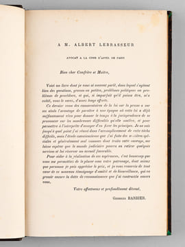Code expliqué de la Presse. Traité général de la Police de la Presse et des délits de publication (2 Tomes - Complet) [ Edition originale ]. BARBIER, ...