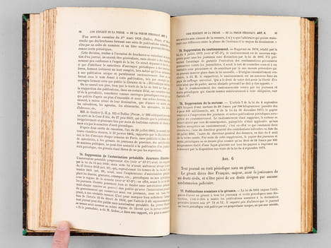 Code expliqué de la Presse. Traité général de la Police de la Presse et des délits de publication (2 Tomes - Complet) [ Edition originale ]. BARBIER, ...