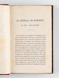La Bataille de Sedan. Les véritables coupables,par le Général de Wimpffen. Histoire complète, politique et militaire d'après des matériaux inédits, élaborés et coordonnés par Emile Corra