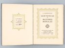 Sentences et Maximes morales. LA ROCHEFOUCAULD