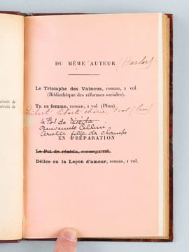 Léopold Lacour [ Exemplaire dédicacé par Léopold Lacour ] Biographie critique illustrée d'un portrait-frontispice et d'un autographe suivie d'opinions ...