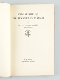 L'idéalisme de Villiers de l'Isle-Adam [ Edition originale ]