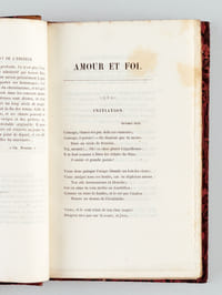 Poésies de Edouard Turquety. Amour et Foi - Poésie catholique - Hymnes sacrées. [Suivi de : ] Les Représentants en déroute, ou Le deux décembre. Poème en cinq Chants [ Edition originale ]