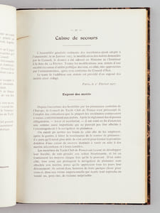 Bulletin Officiel du Yacht Club de France (Année 1917 Complète) N° 79 : Janvier et Mars 1917 ; N° 80 : Mai - Juillet 1917 ; N° 81 : Septembre - Novembre 1917