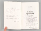 Mémoire à petits feux [ Edition originale - Livre dédicacé par l'auteur avec un poème autographe joint de l'auteur ]. ALBAREDE ; [ ALBAREDE, Claude ]