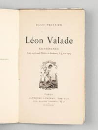 Léon Valade. Conférence faite au Grand-Théâtre de Bordeaux, le 3 juin 1904 [ Edition originale ]