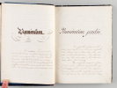 [ Manuscrit : Cours de Mathématiques et d'Arithmétiques. Cours de l'Ecole Normale Primaire de Dijon, 1855 ] Preuves de l'addition et de la ...