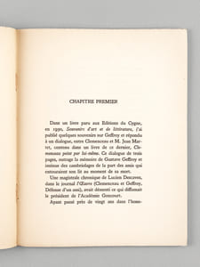 Gustave Geffroy. Journaliste - Critique d'Art - Romancier - Auteur dramatique [ Edition originale ]