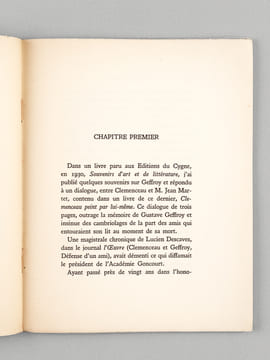 Gustave Geffroy. Journaliste - Critique d'Art - Romancier - Auteur dramatique [ Edition originale ]. ASTRE, Achille