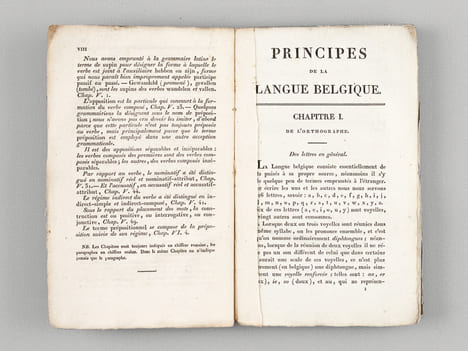 Les Principes de la Langue Belgique, mis à la portée de ceux qui savent le français [ Edition originale - Livre paraphé par l'auteur ] . MOKE, J. J.