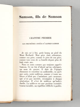 Samson, fils de Samson. Roman d'une famille de sorciers [ Edition originale - Livre dédicacé par l'auteur ]. LEFEVRE, Frédéric