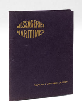 Messageries Maritimes. Souvenir d'un Voyage en Orient [ Contient : ] Paquebot "Théophile Gautier" - Le Sphinx et la Grande Pyramide - L'Eglise du ...