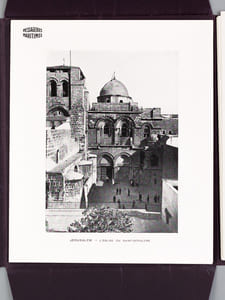 Messageries Maritimes. Souvenir d'un Voyage en Orient [ Contient : ] Paquebot "Théophile Gautier" - Le Sphinx et la Grande Pyramide - L'Eglise du Saint Sépulcre - Bethléem. L'entrée de la grotte de la Nativité - Baalbeck. Le temple de Vénus - Naples - Sur les bords de la Mer Morte - Jérusalem. Vue prise du Mont des Oliviers - Constantinople. La nef de Sainte-Sophie -  Athènes. Les Cariatides de l'Erechteion - Le Temple de la Victoire Aptère - Constantinople - Le Caire. La Porte de la Citadelle et la Mosquée Mohammed-Ali