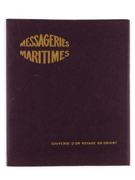 Messageries Maritimes. Souvenir d'un Voyage en Orient [ Contient : ] Paquebot "Théophile Gautier" - Le Sphinx et la Grande Pyramide - L'Eglise du ...