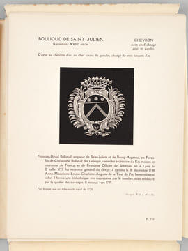 Manuel de l'Amateur de Reliures Armoriées Françaises. Deuxième Série (Chevrons). Première partie : Planches 120 à 228. OLIVIER, Docteur Eugène ; ...