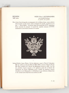 Manuel de l'Amateur de Reliures Armoriées Françaises. Sixième Série (Fasces). Deuxième partie : Planches 564 à 681. OLIVIER, Docteur Eugène ; HERMAL, ...