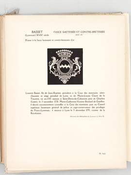 Manuel de l'Amateur de Reliures Armoriées Françaises. Sixième Série (Fasces). Deuxième partie : Planches 564 à 681. OLIVIER, Docteur Eugène ; HERMAL, ...