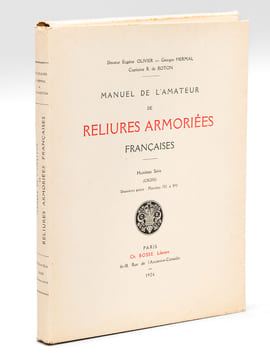 Manuel de l'Amateur de Reliures Armoriées Françaises. Huitième Série (Croix) DeuxièmePartie : Planches 782 à 890. OLIVIER, Docteur Eugène ; HERMAL, ...