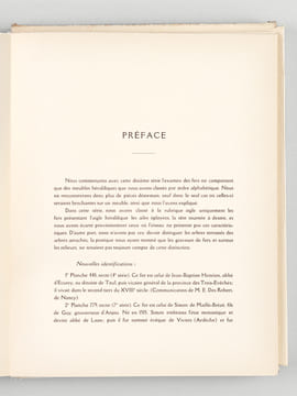 Manuel de l'Amateur de Reliures Armoriées Françaises. Dixième Série (Meubles) Première Partie : Planches 991 à 1088. OLIVIER, Docteur Eugène ; HERMAL, ...