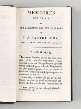 Voyage du Jeune Anacharsis en Grèce, vers le milieu du Quatrième siècle avant l'ère vulgaire (7 Tomes - Complet). BARTHELEMY, J. J.
