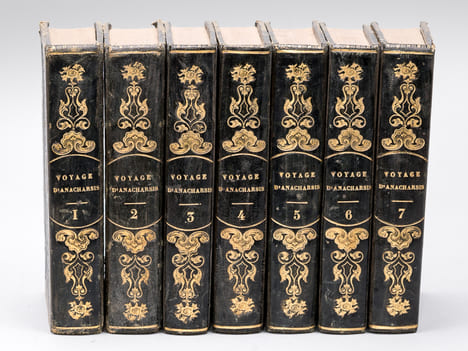 Voyage du Jeune Anacharsis en Grèce, vers le milieu du Quatrième siècle avant l'ère vulgaire (7 Tomes - Complet). BARTHELEMY, J. J.