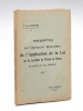 Considérations sur Quelques Résultats de l'Application de la Loi sur les Accidents du Travail en France au point de vue médical [ Edition originale - ...