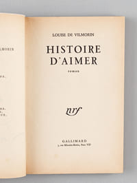 Histoire d'aimer [ Livre dédicacé par l'auteur ]