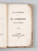De la Légitimité et de l'Usurpation [ Edition originale ]. LAURENTIE, M. ; [ LAURENTIE, Pierre Sébastien ]